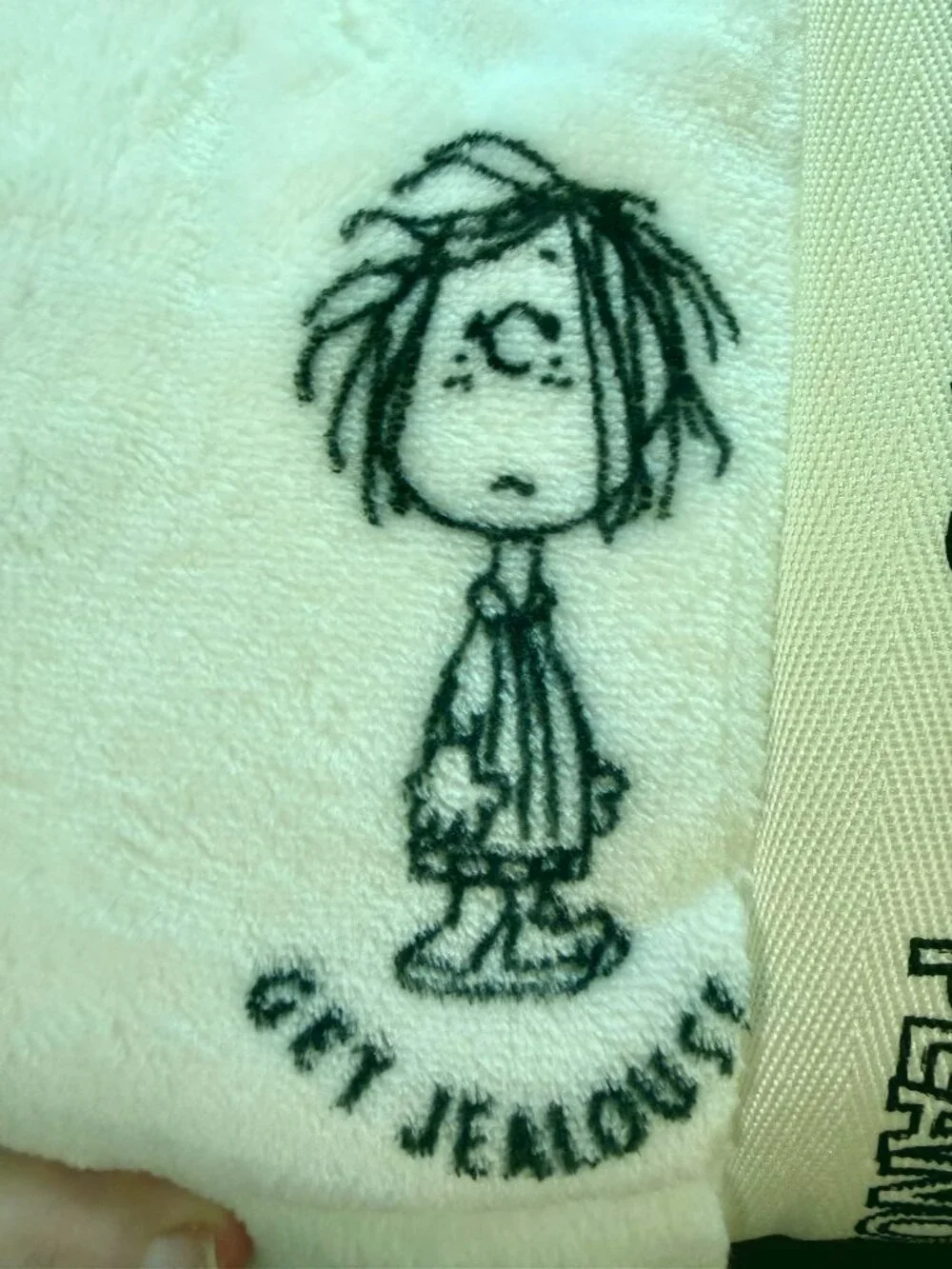 Snoopy Peanuts Berkshire Black White Quote Throw 60x70 NWT